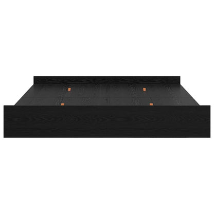 Struttura letto con contenitore Rovere nero 180 x 200 cm - homemem39