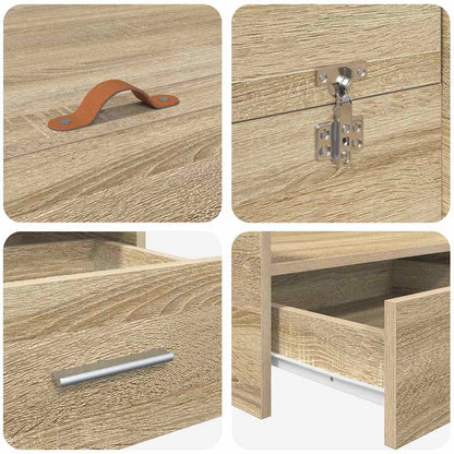 Struttura letto con contenitore Rovere Sonoma 180 x 200 cm