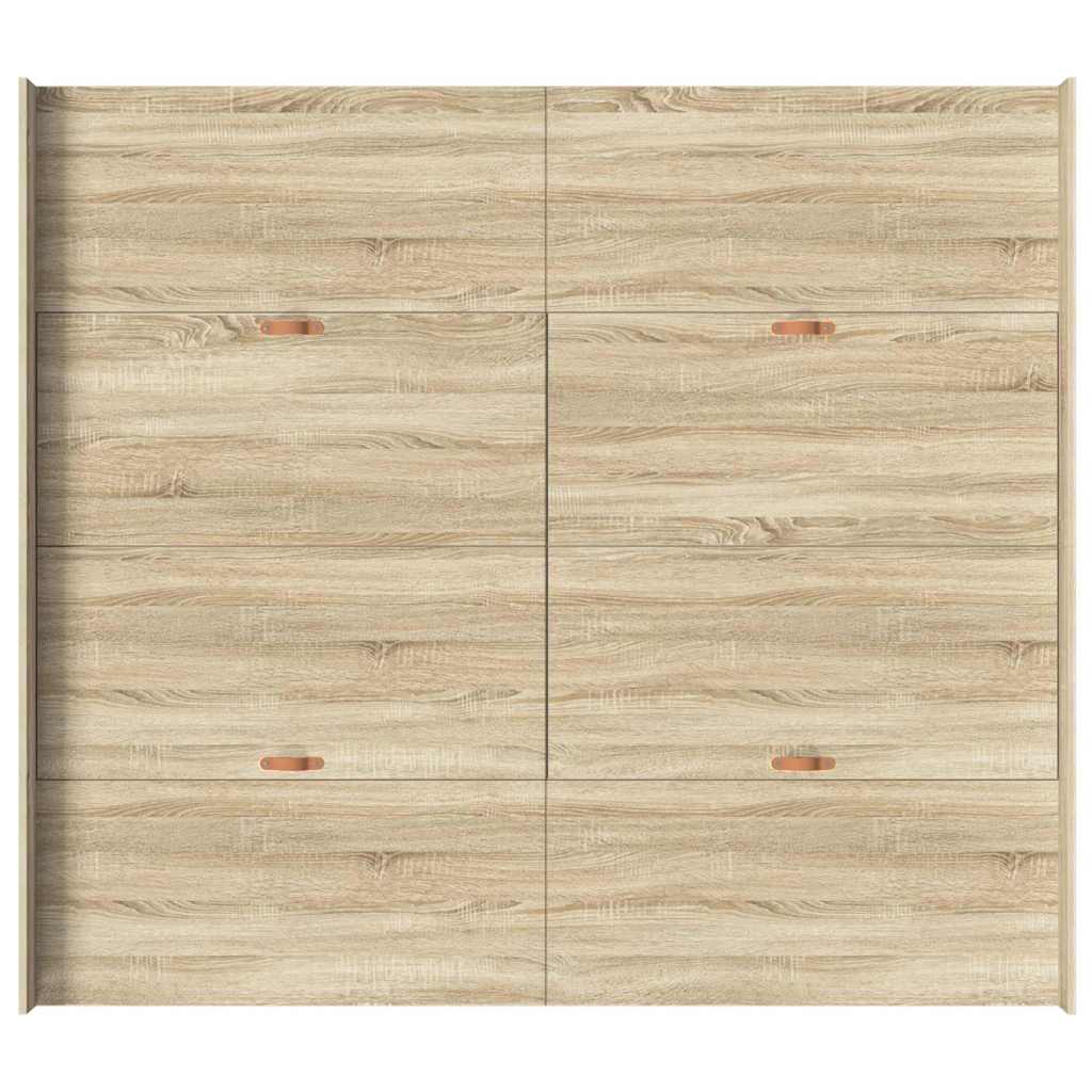 Struttura letto con contenitore Rovere Sonoma 180 x 200 cm