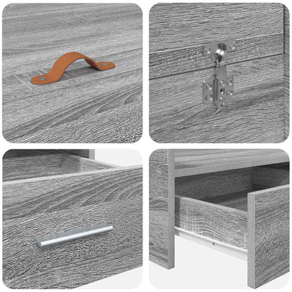 Struttura letto con contenitore Grigio Sonoma 180 x 200 cm