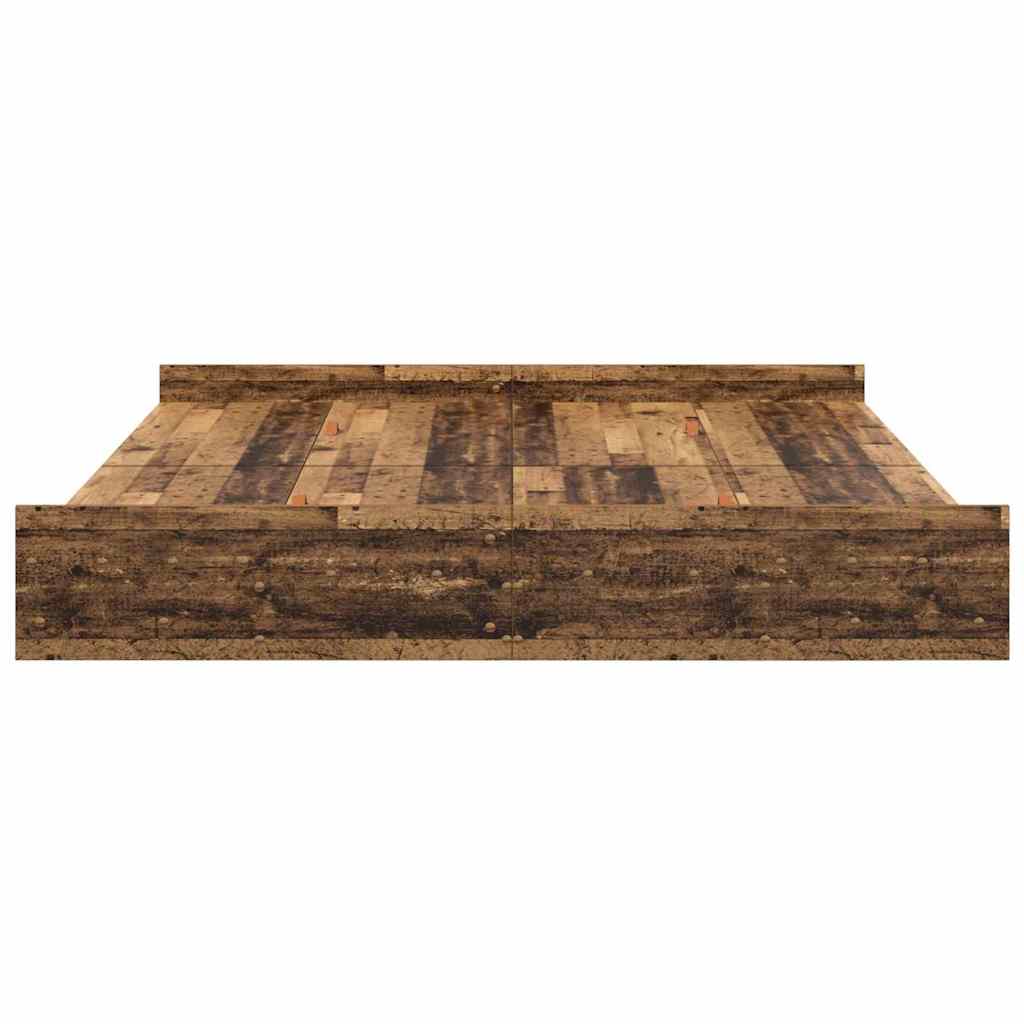 Struttura letto con contenitore Legno vecchio 180 x 200 cm - homemem39
