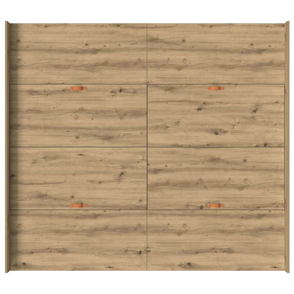 Struttura letto con contenitore rovere artigianale 180 x 200 cm