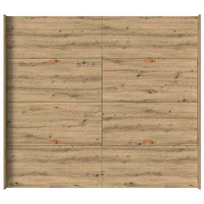 Struttura letto con contenitore rovere artigianale 180 x 200 cm