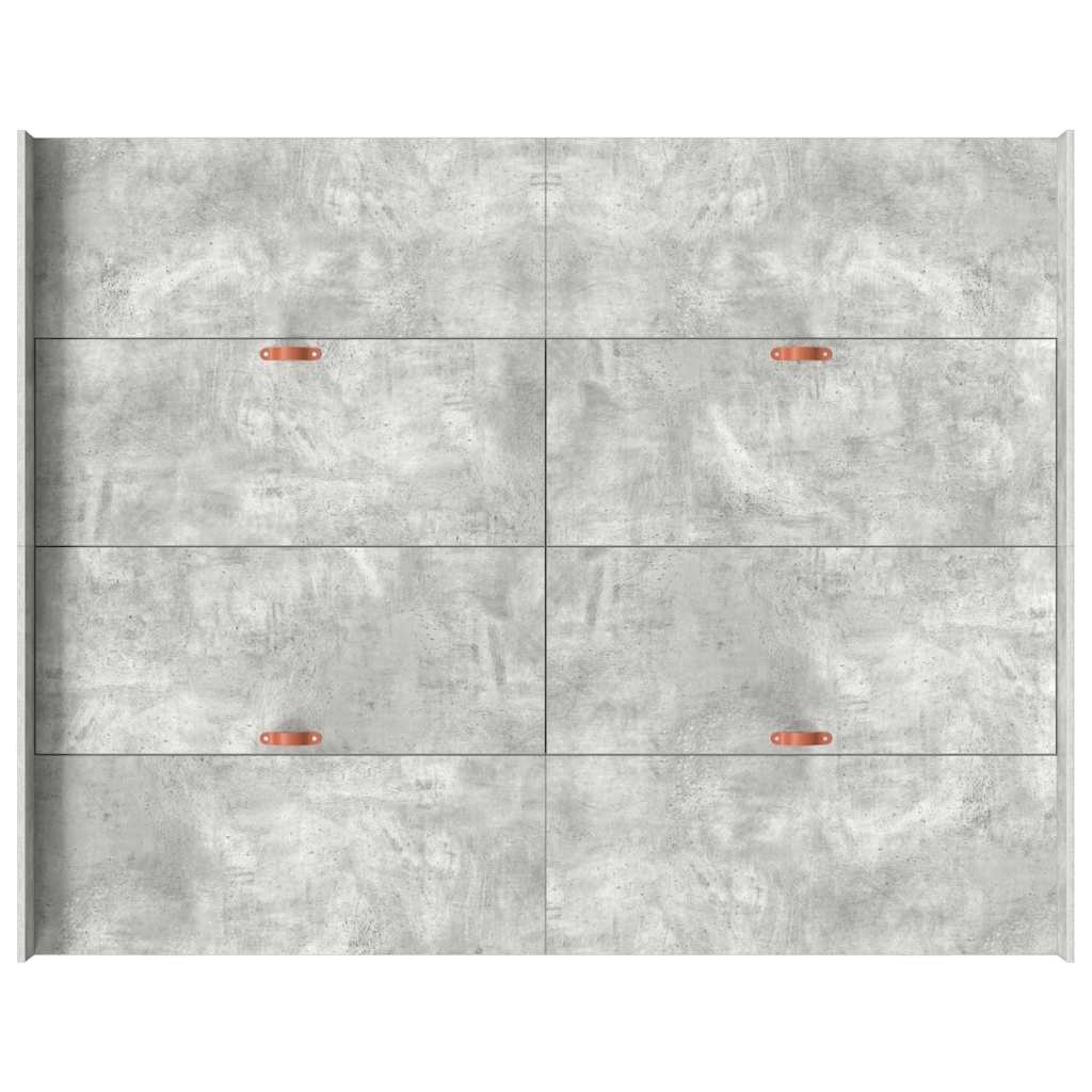 Struttura letto con contenitore Grigio cemento 160 x 200 cm - homemem39