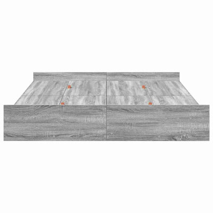 Struttura letto con contenitore Grigio Sonoma 160 x 200 cm