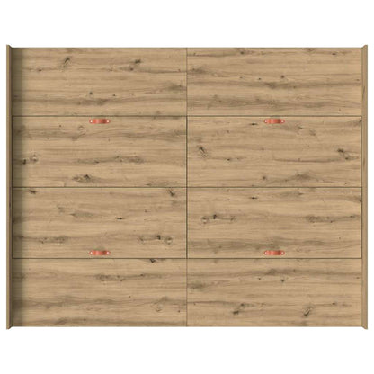 Struttura letto con contenitore Rovere artigianale 150 x 200 cm