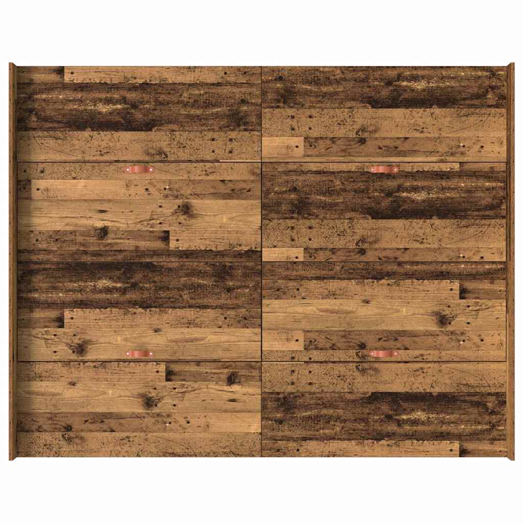 Struttura letto con contenitore Legno vecchio 140 x 200 cm