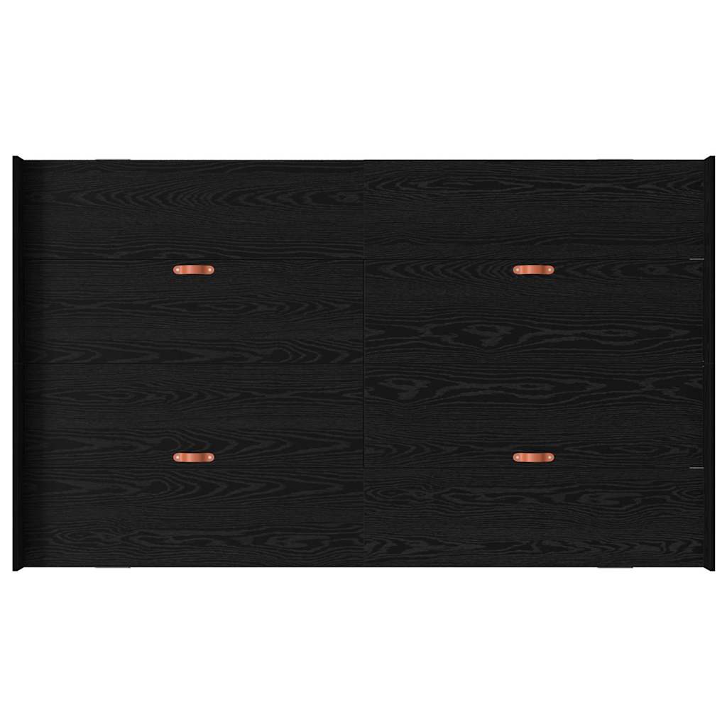 Struttura letto con contenitore Rovere nero 120 x 200 cm - homemem39