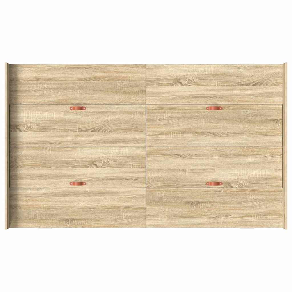 Struttura letto con contenitore rovere sonoma 120 x 200 cm - homemem39