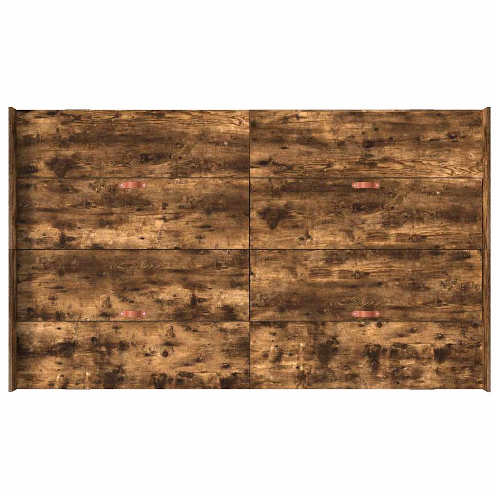 Struttura letto con contenitore Rovere fumé 120 x 200 cm