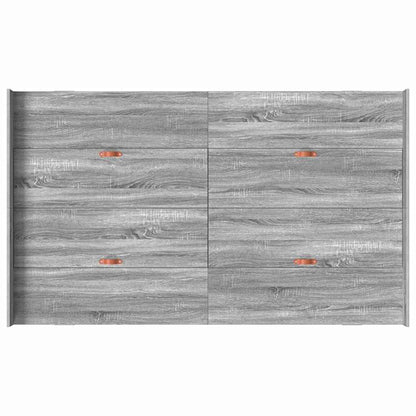 Struttura letto con contenitore Grigio Sonoma 120 x 200 cm