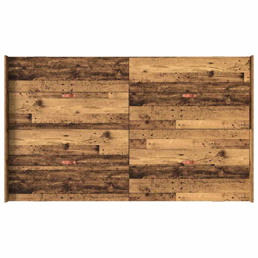 Struttura letto con contenitore Legno vecchio 120 x 200 cm - homemem39