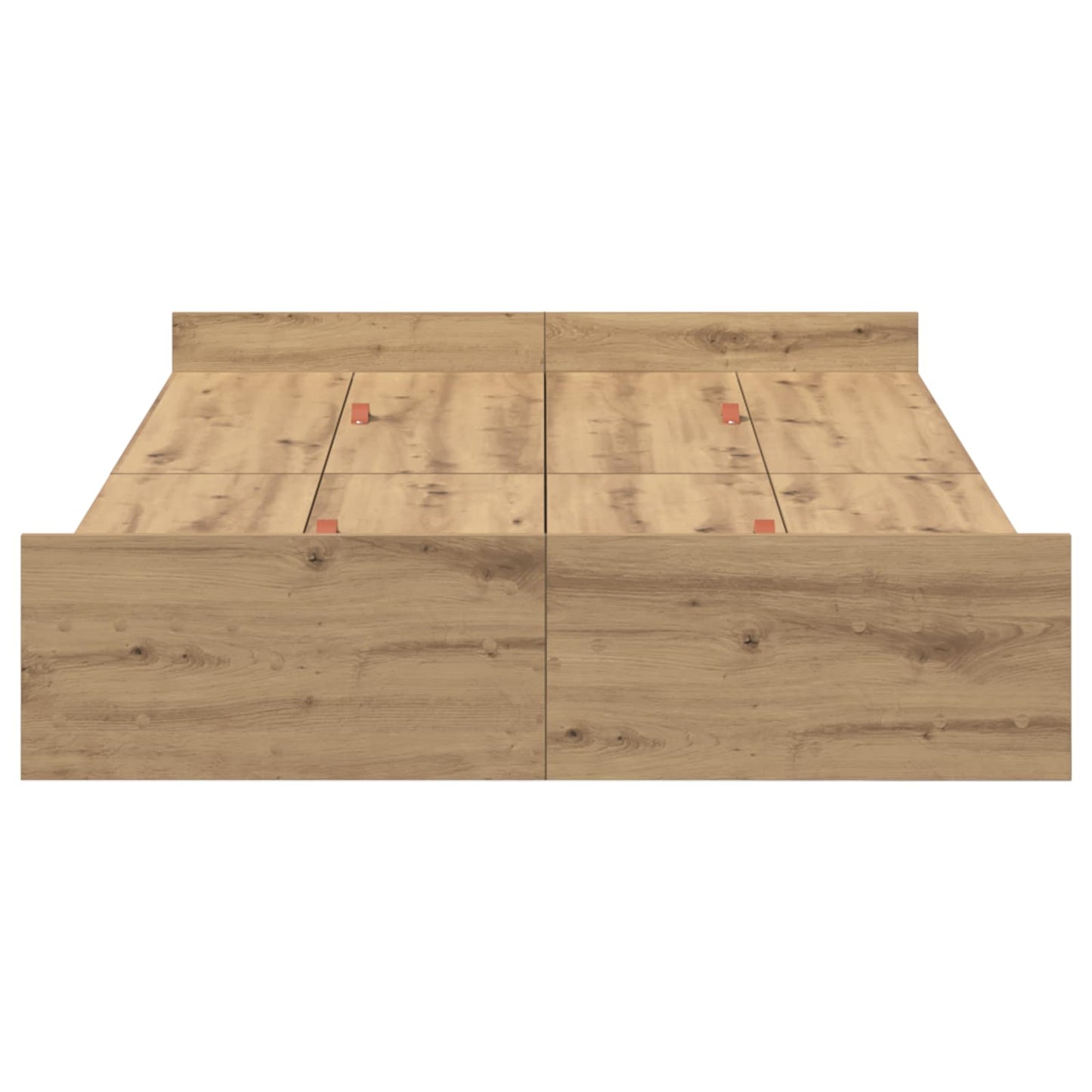 Struttura letto con contenitore Rovere artigianale 120 x 200 cm | homemem39