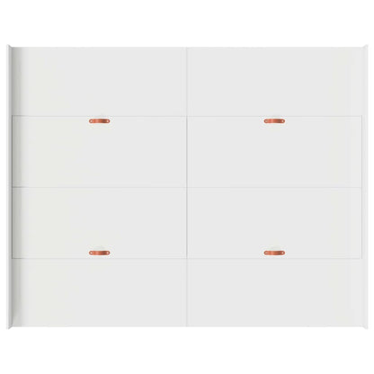 Struttura letto con contenitore Bianco 140 x 190 cm - homemem39