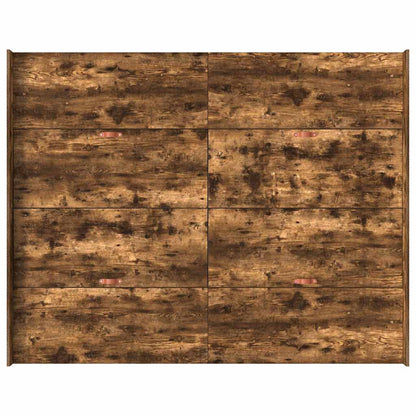 Struttura letto con contenitore Rovere fumo 140 x 190 cm - homemem39