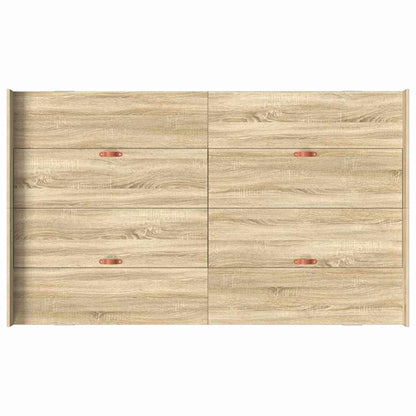 Struttura letto con contenitore rovere sonoma 120 x 190 cm - homemem39