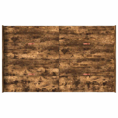 Struttura letto con contenitore Rovere fumo 120 x 190 cm - homemem39