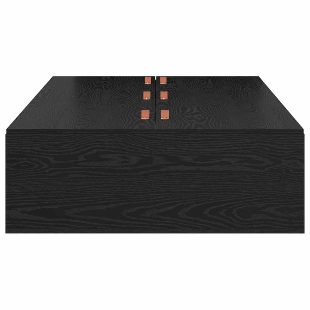 Struttura del letto Rovere nero 90 x 200 cm Legno multistrato - homemem39