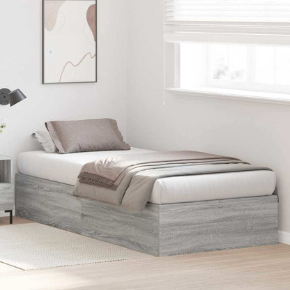 Struttura letto con contenitore Grigio Sonoma 90 x 200 cm