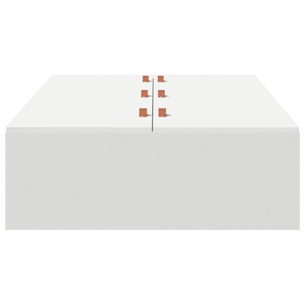 Struttura del letto Bianco 100 x 200 cm Legno multistrato - homemem39