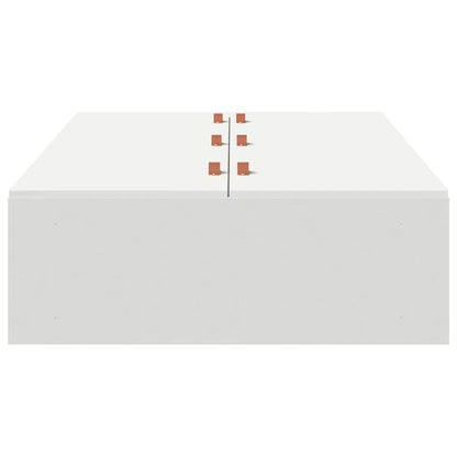 Struttura del letto Bianco 100 x 200 cm Legno multistrato - homemem39