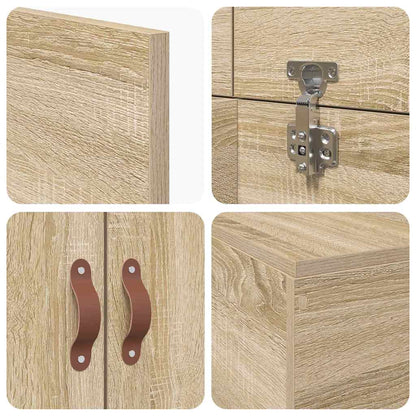 Struttura letto con contenitore Rovere Sonoma 100 x 200 cm | homemem39