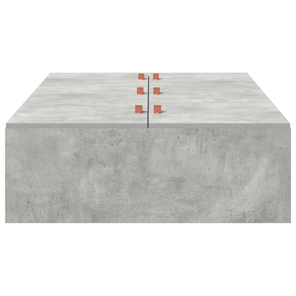 Struttura del letto Grigio cemento 100 x 200 cm - homemem39