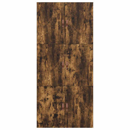 Struttura del letto Rovere fumo 100 x 200 cm Legno multistrato - homemem39