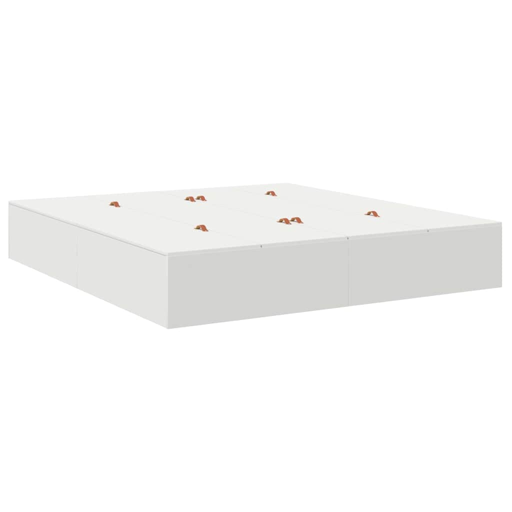 Struttura letto con contenitore Bianco 200 x 200 cm