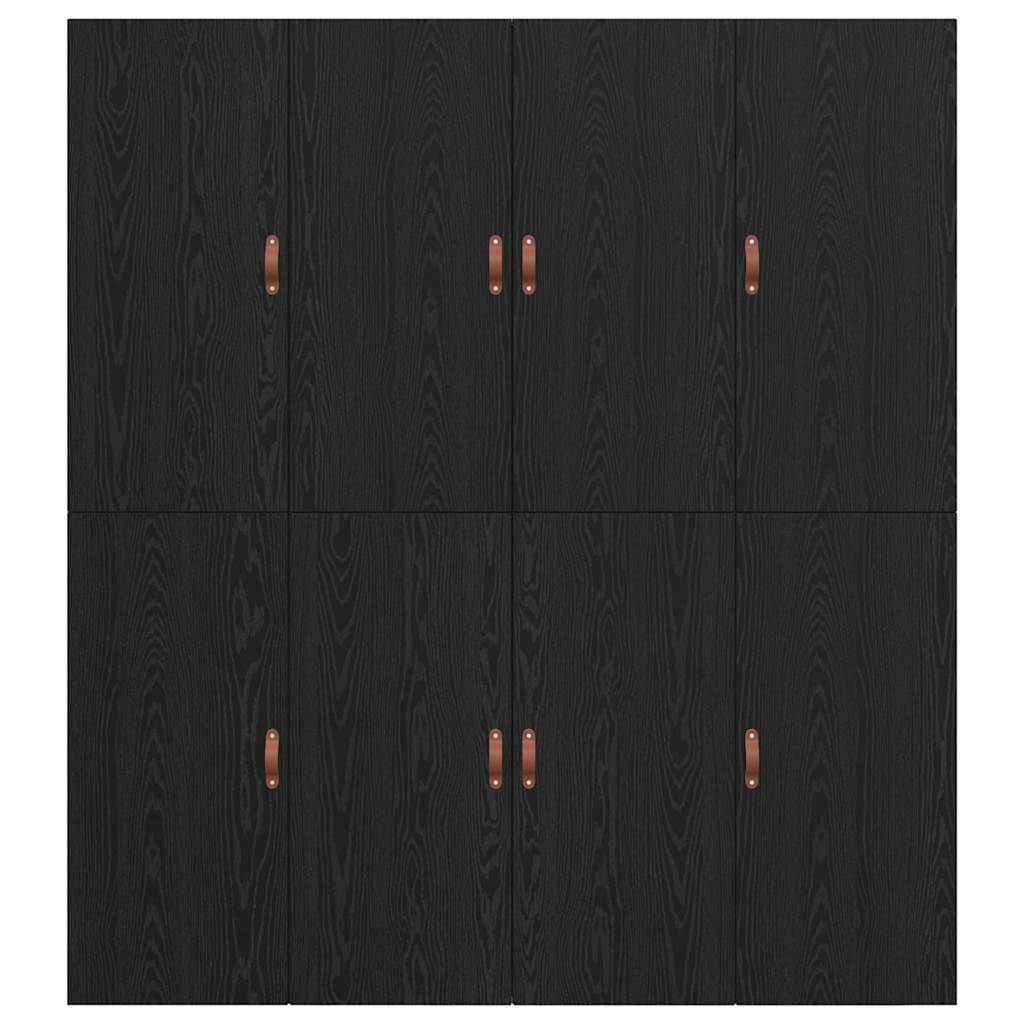 Struttura del letto Rovere nero 200 x 200 cm Legno multistrato - homemem39