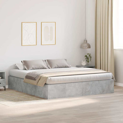 Struttura del letto Grigio cemento 200 x 200 cm - homemem39