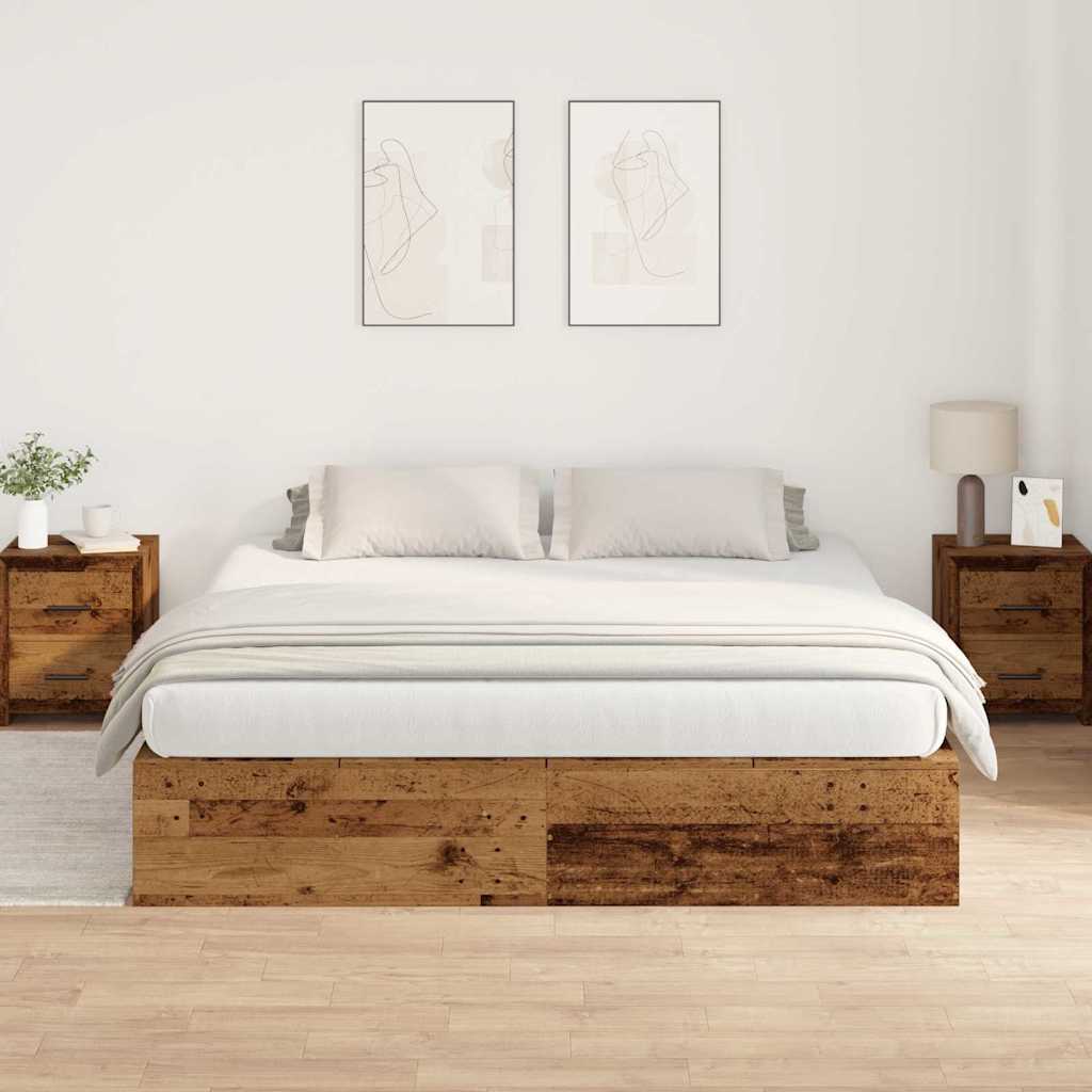 Struttura del letto Legno vecchio 200 x 200 cm - homemem39