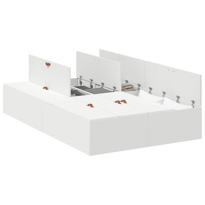 Struttura letto con contenitore Bianco 120 x 200 cm