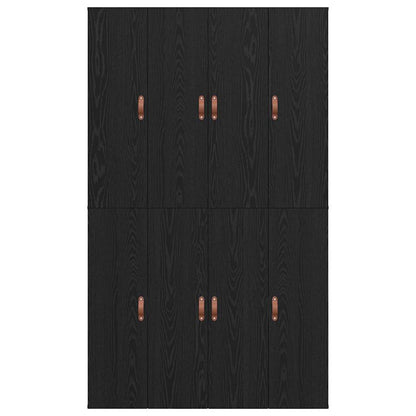 Struttura del letto Rovere nero 120 x 200 cm Legno multistrato - homemem39