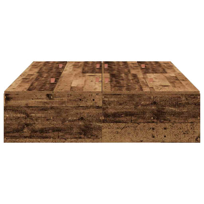 Struttura letto con contenitore Legno vecchio 120 x 200 cm