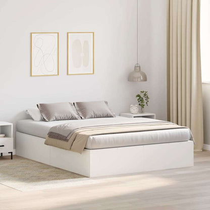 Struttura letto con contenitore Bianco 140 x 200 cm