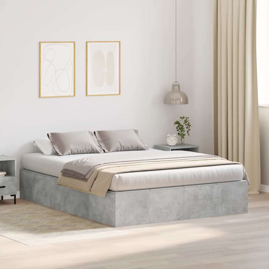 Struttura del letto Grigio cemento 150 x 200 cm - homemem39