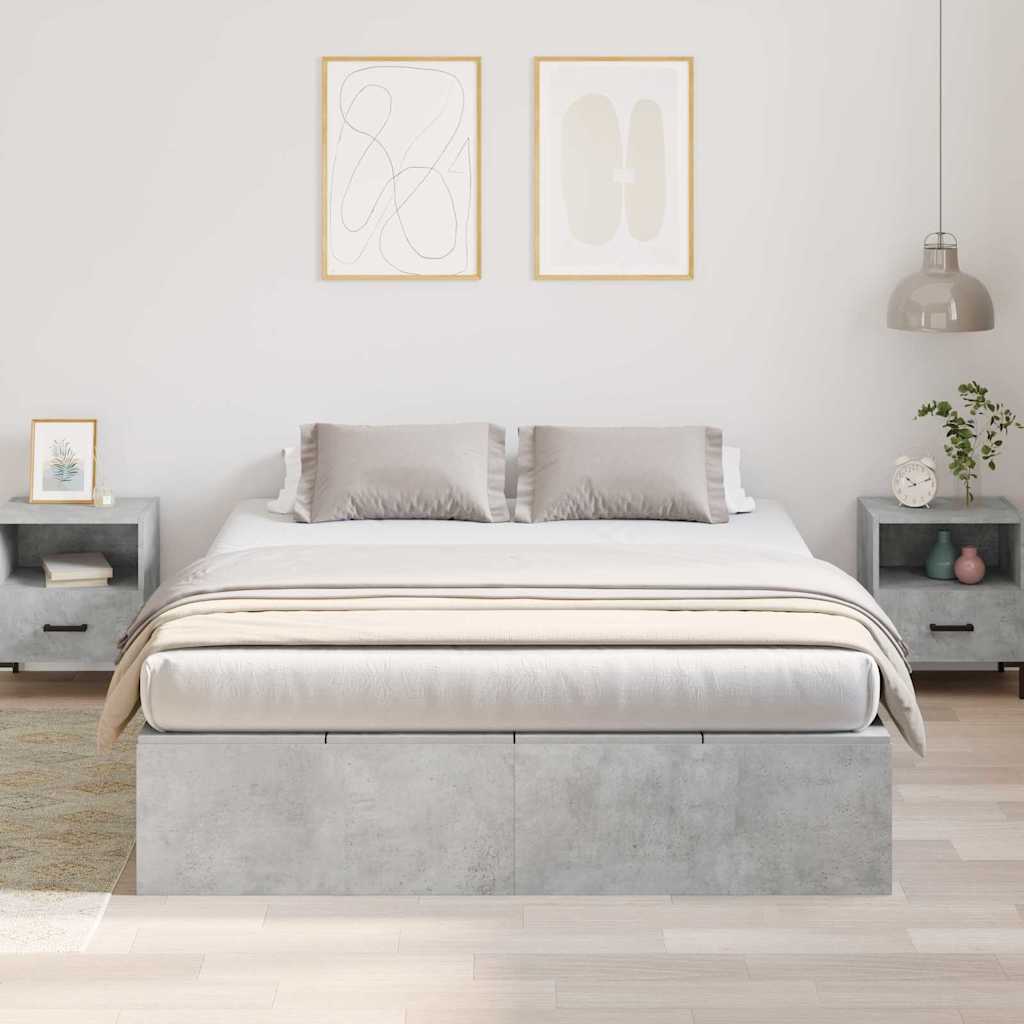 Struttura del letto Grigio cemento 160 x 200 cm - homemem39
