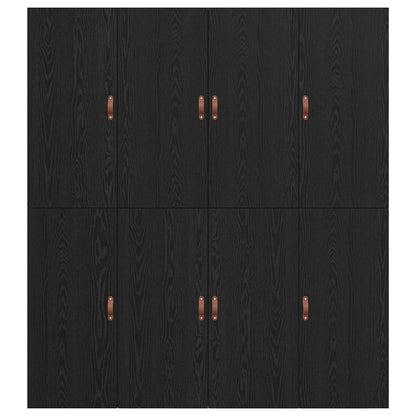 Struttura del letto Rovere nero 180 x 200 cm Legno multistrato - homemem39