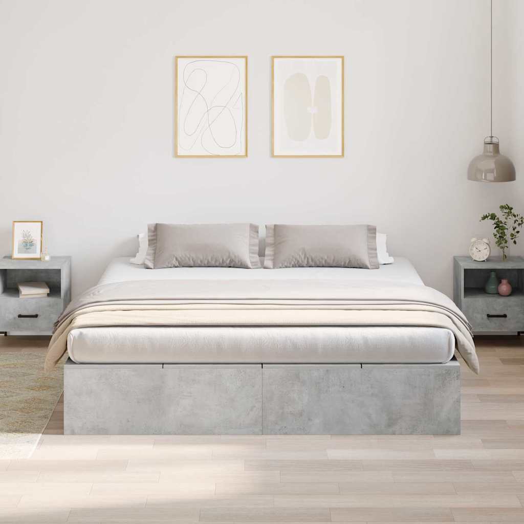 Struttura del letto Grigio cemento 180 x 200 cm - homemem39