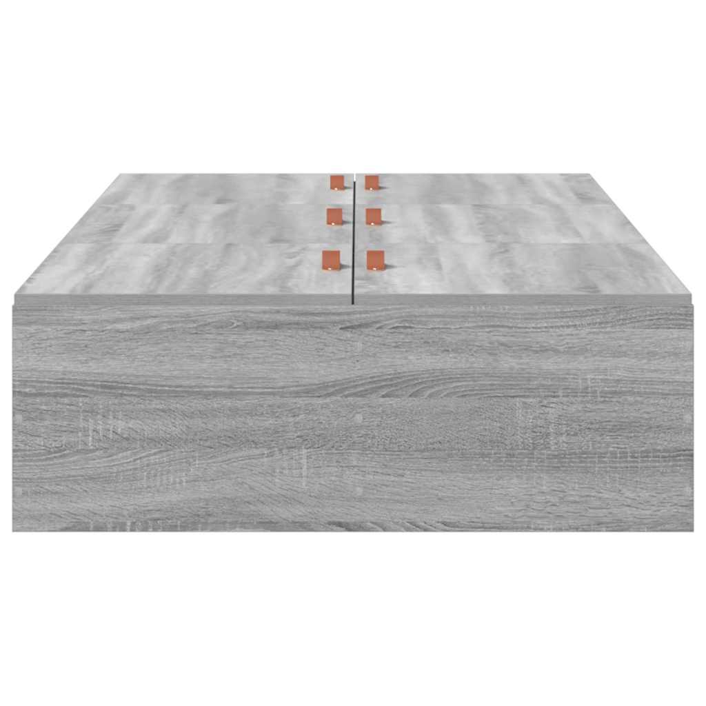 Struttura letto con contenitore Grigio Sonoma 90 x 190 cm | homemem39