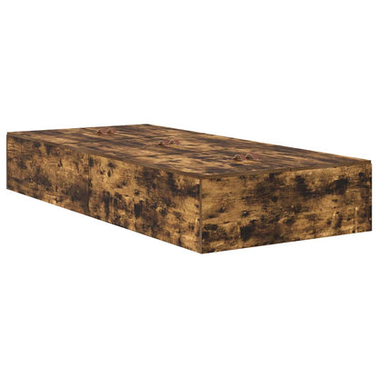 Struttura del letto Rovere fumo 75 x 190 cm Legno multistrato - homemem39