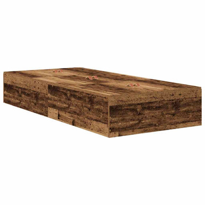 Struttura letto con contenitore Legno vecchio 70 x 190 cm