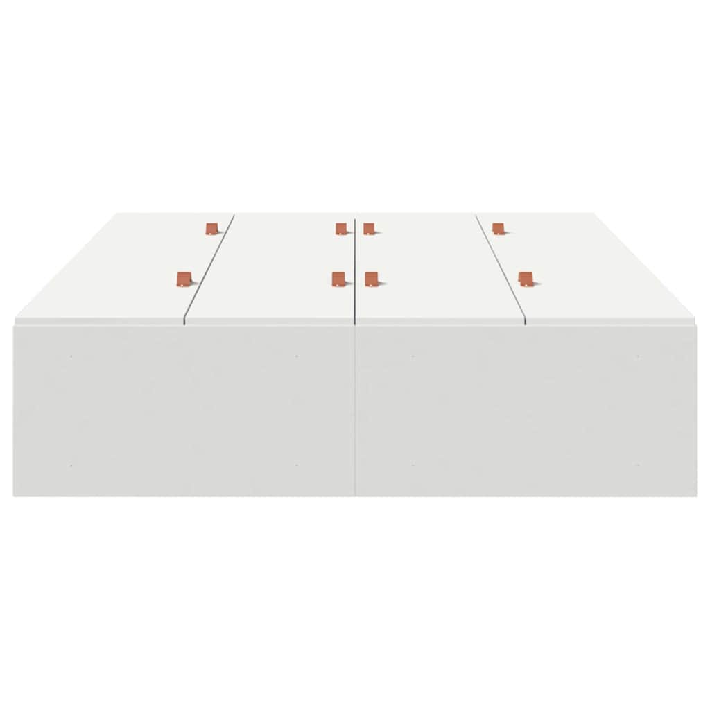 Struttura del letto Bianco 120 x 190 cm Legno multistrato - homemem39