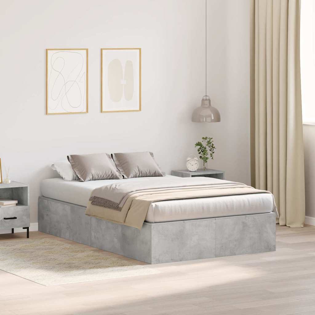 Struttura del letto Grigio cemento 120 x 190 cm - homemem39