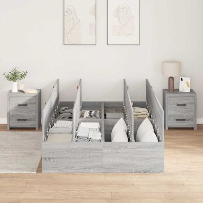 Struttura del letto Grigio sonoma 120 x 190 cm - homemem39