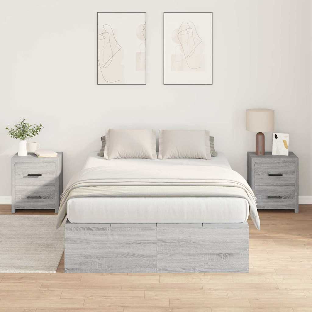 Struttura del letto Grigio sonoma 120 x 190 cm - homemem39