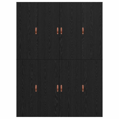 Struttura del letto Rovere nero 135 x 190 cm Legno multistrato - homemem39
