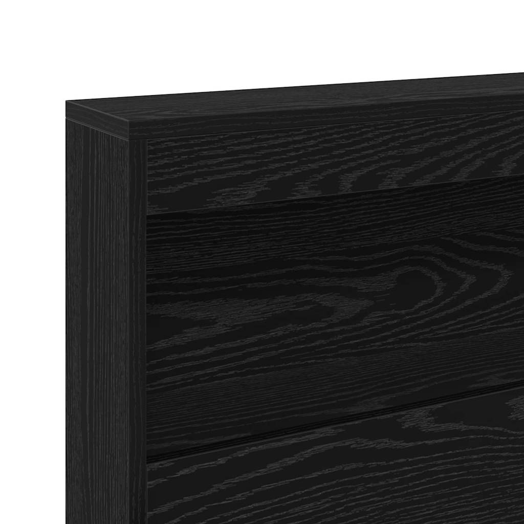 Testata contenitore Rovere Nero 80 cm Legno multistrato