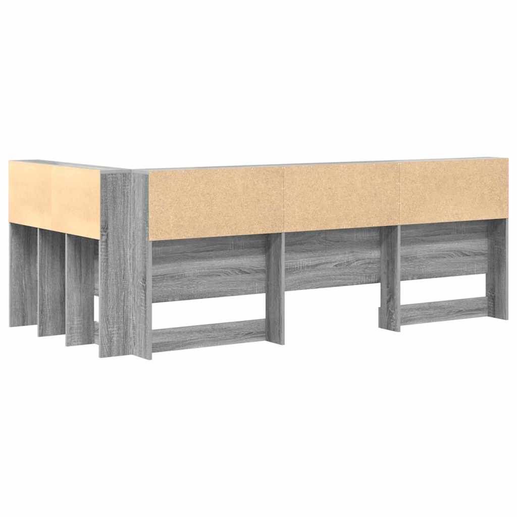 Testata contenitore Grigio Sonoma 80 cm Legno multistrato